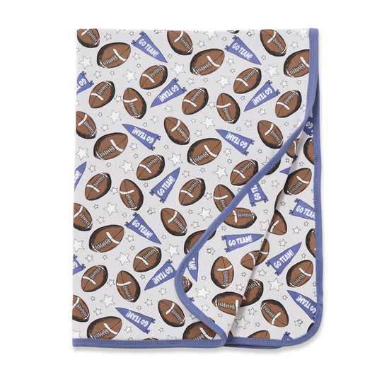 Baby Boy's American Football Bamboo Stroller Blanket