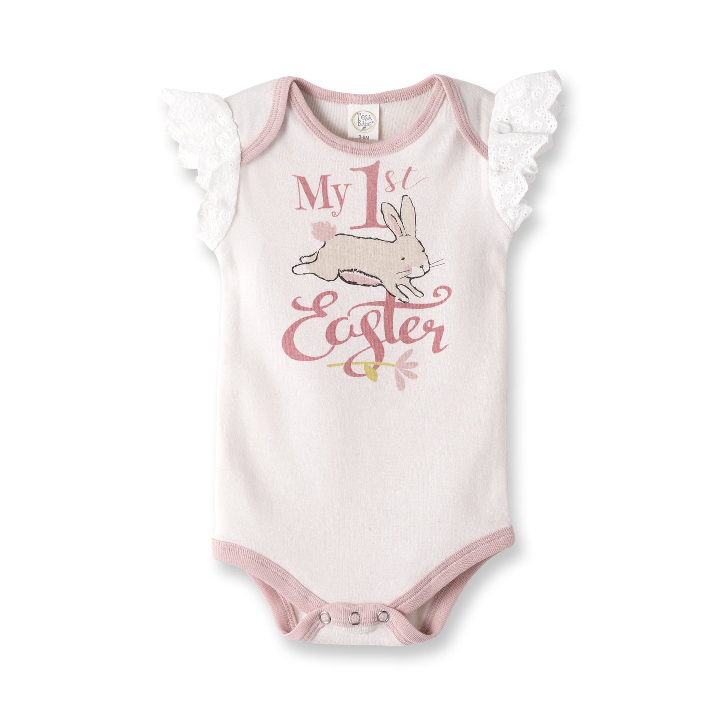Baby Girl's "My 1st Easter" Cotton Bodysuit