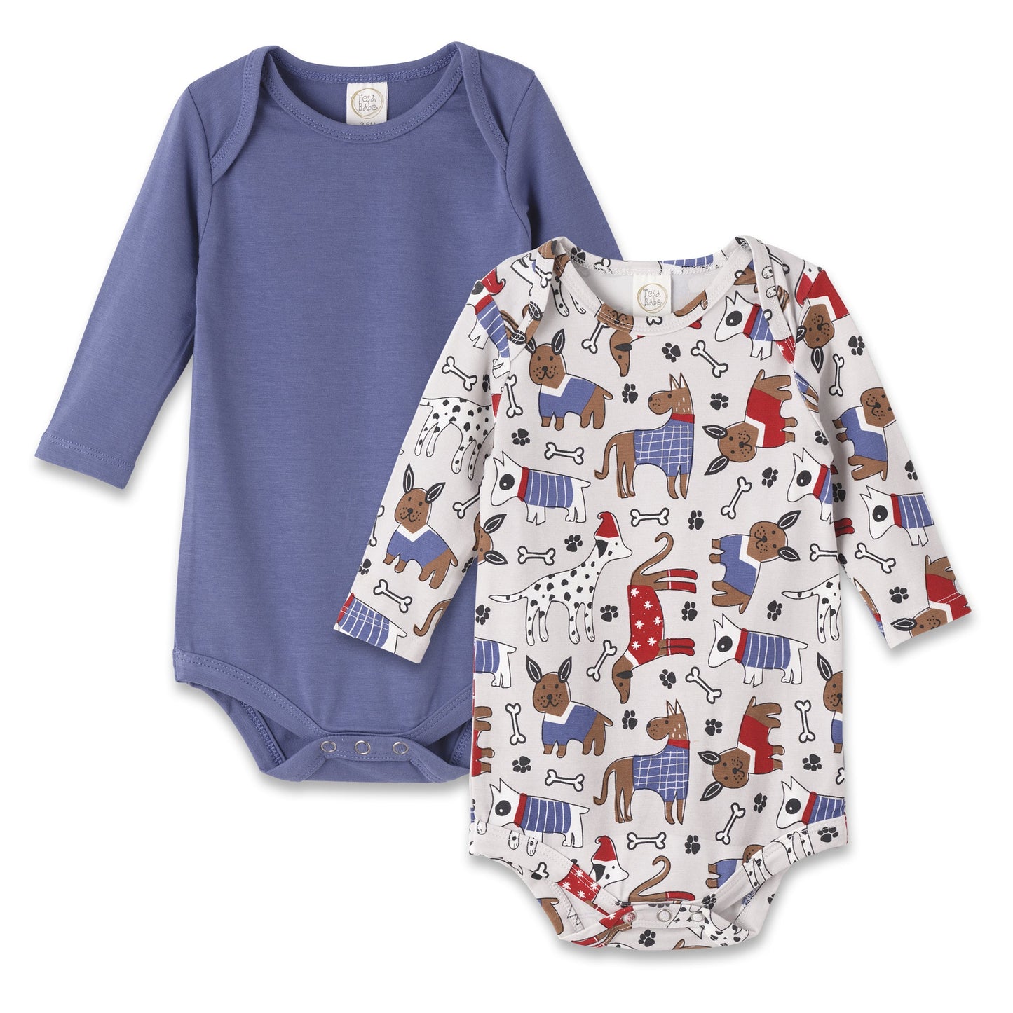 Pawsome Pals Set Of 2 Bodysuits 0-3M