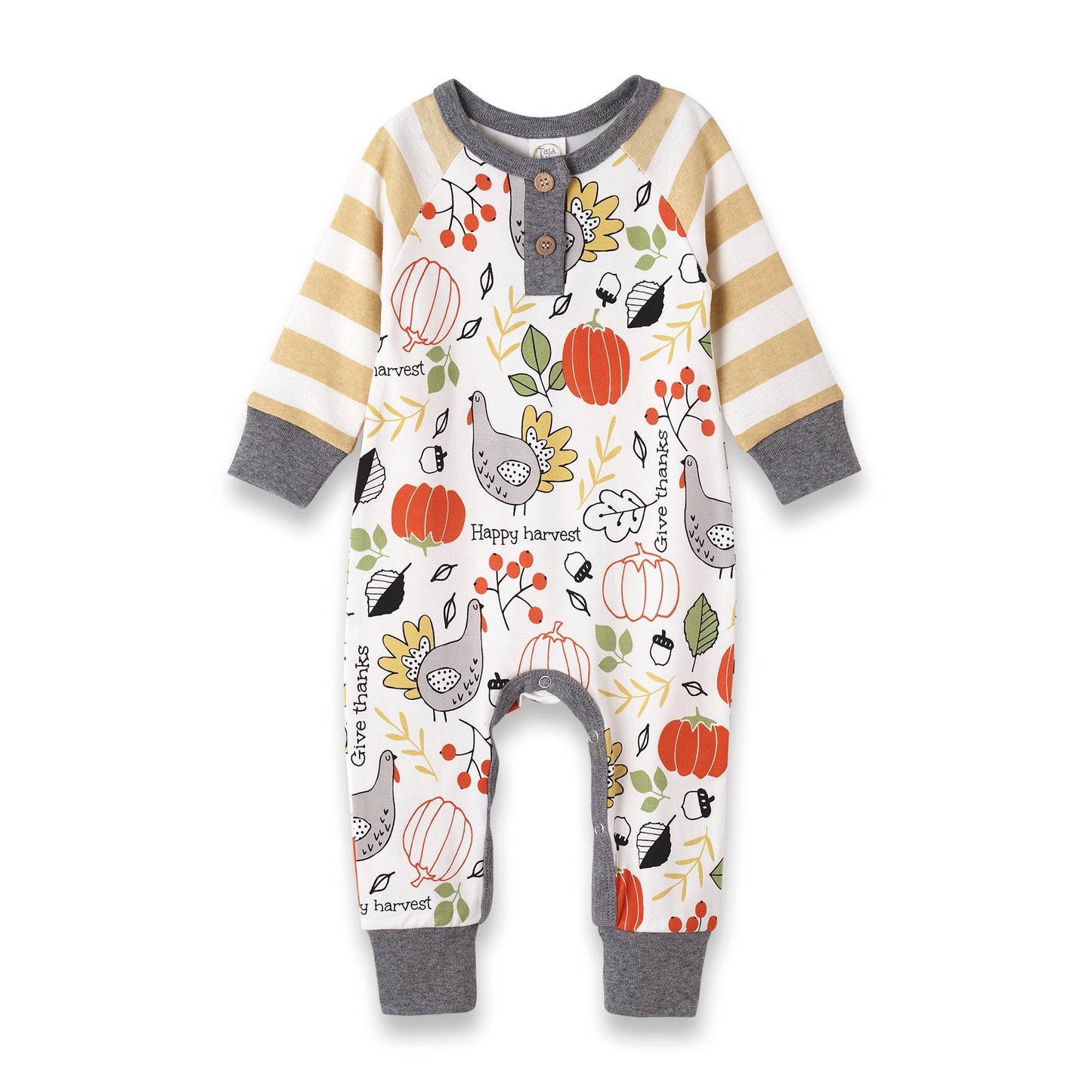 Baby's Thanksgiving Turkey Bamboo Romper