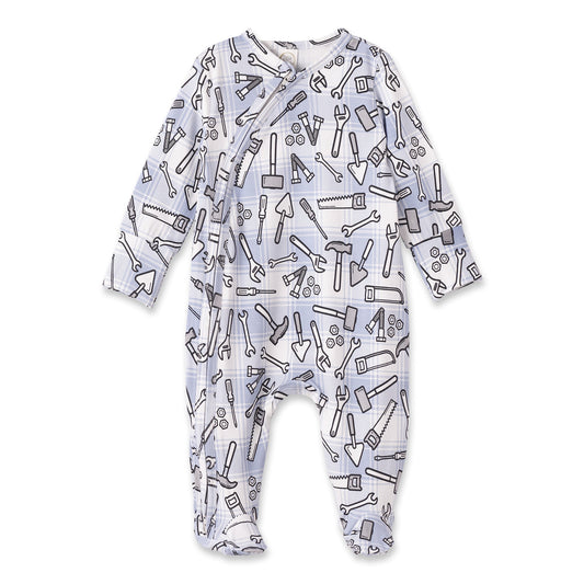 Tool Time Bamboo Zipper Romper