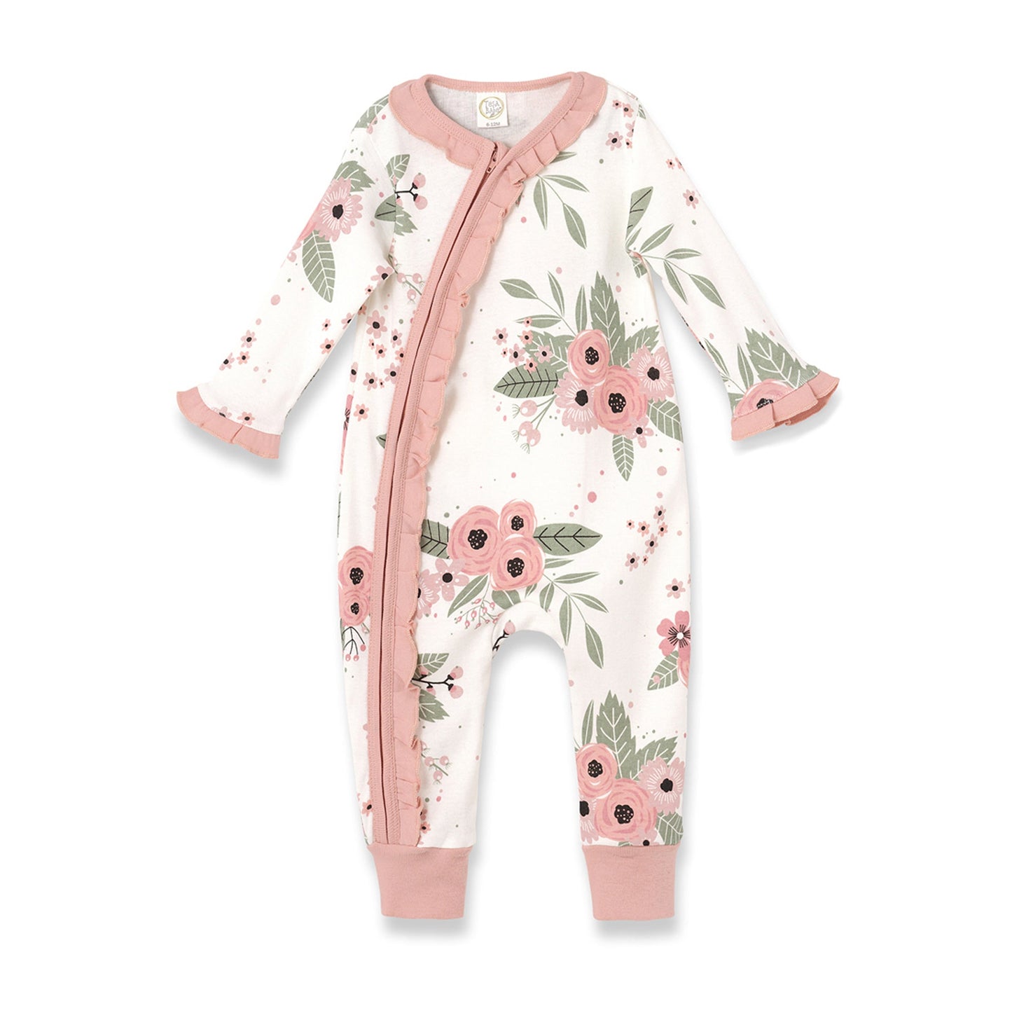 Baby Girl's Jardin Cotton Zippered Romper