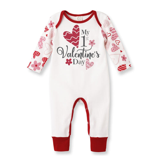 My 1st Valentine's Day Bamboo Romper