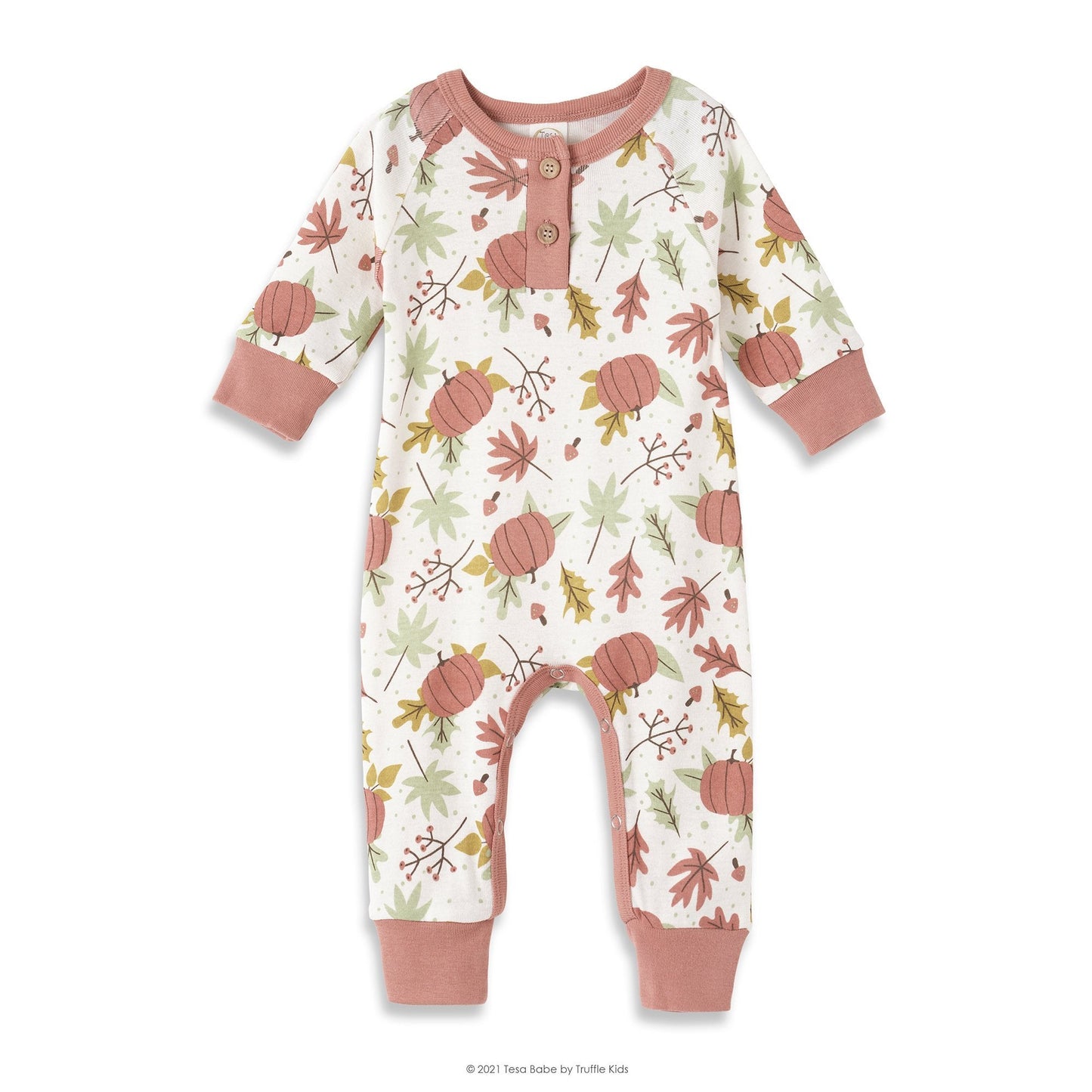 Baby Boy's Fall Harvest Bamboo Romper