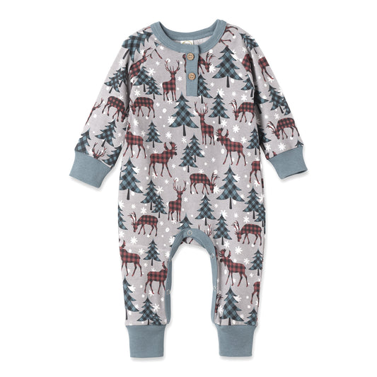 Nordic Pines Bamboo Henley Romper
