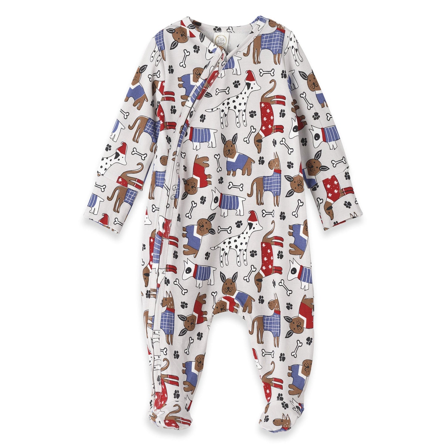 Pawsome Pals Bamboo Zipper Romper - Newborn