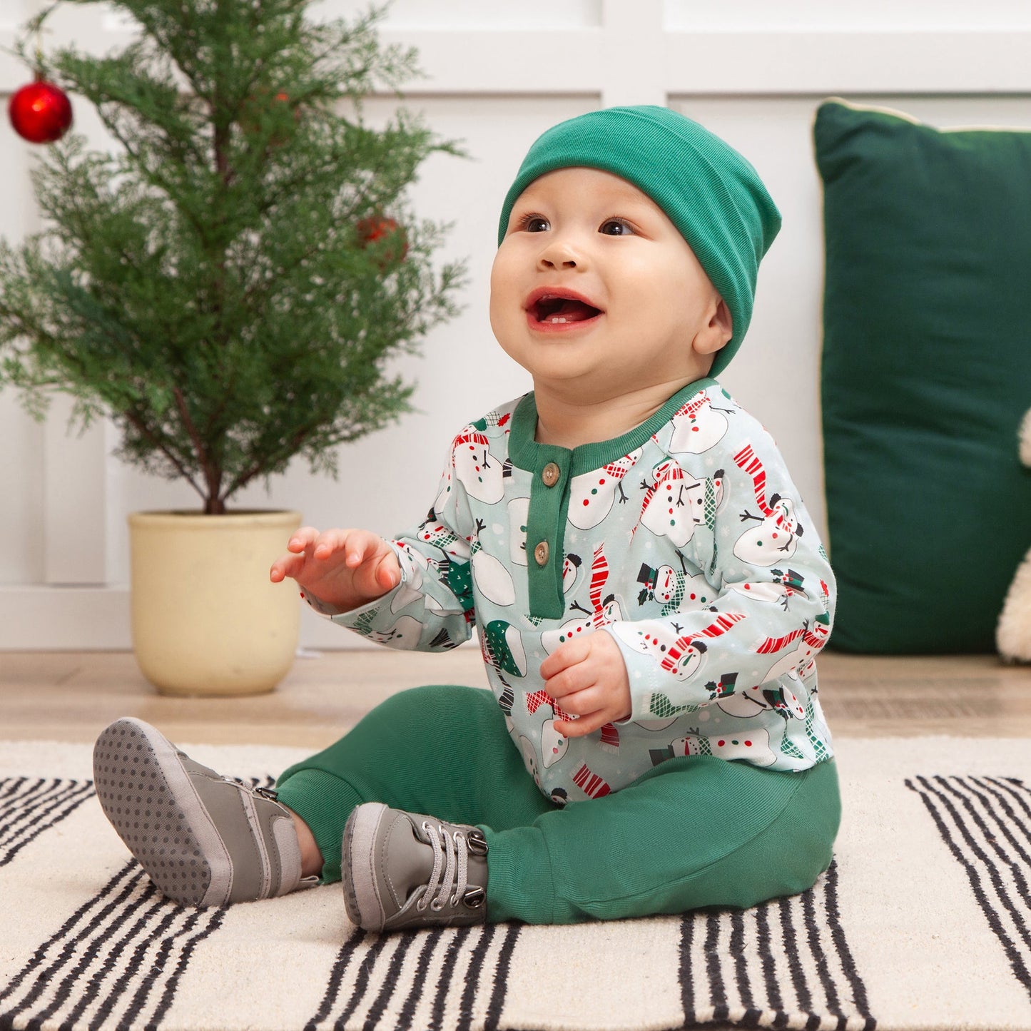 Frosty Bamboo Henley Top & Pants