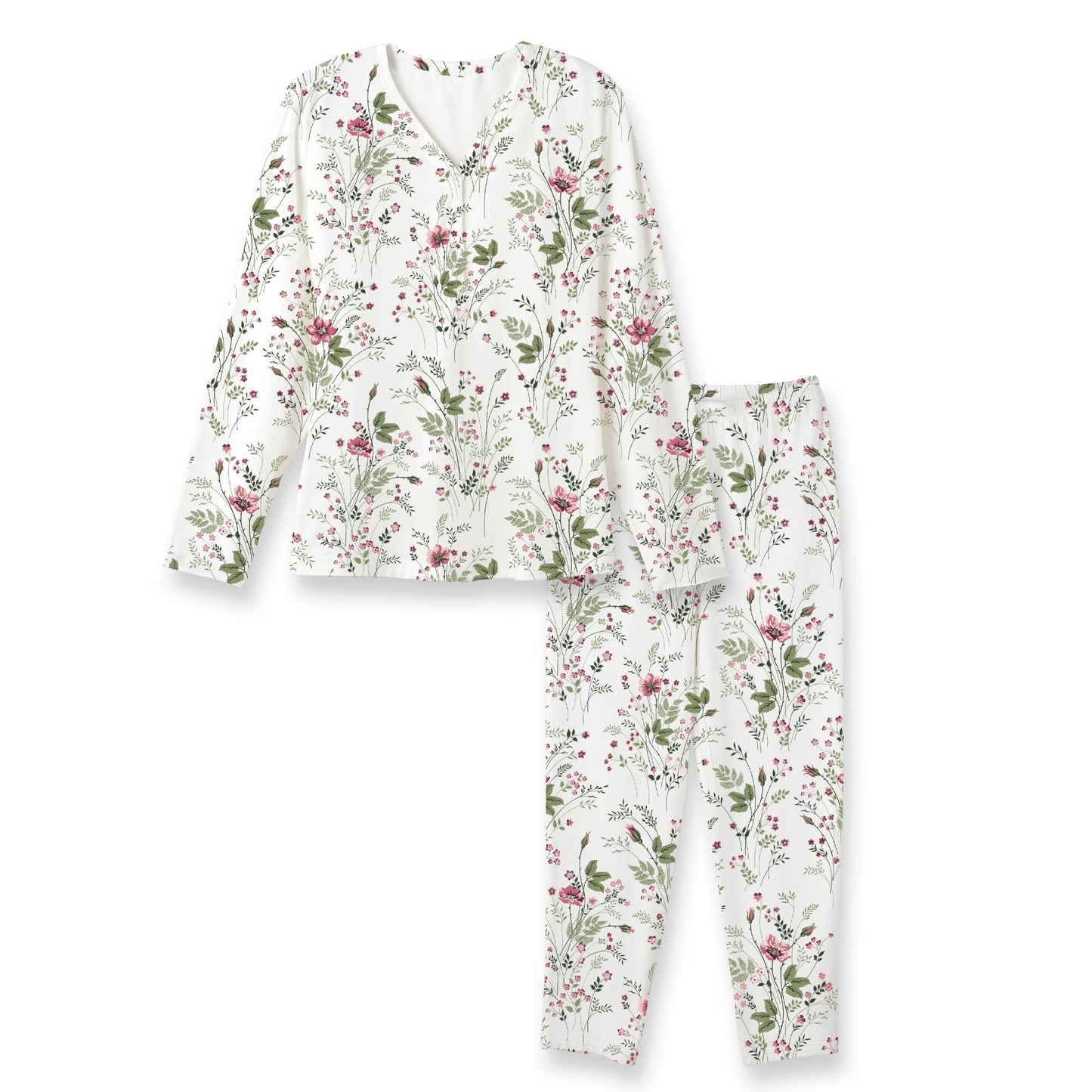 Pretty Petals Women's Bamboo Pajamas - Mommy and Me