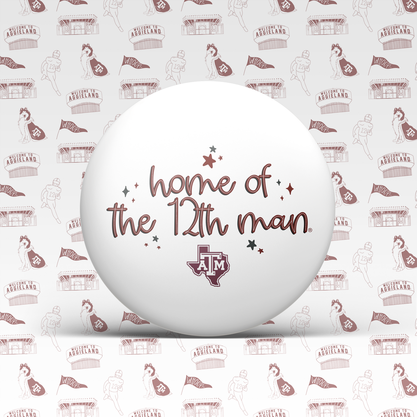 Home Of The 12th Man Button