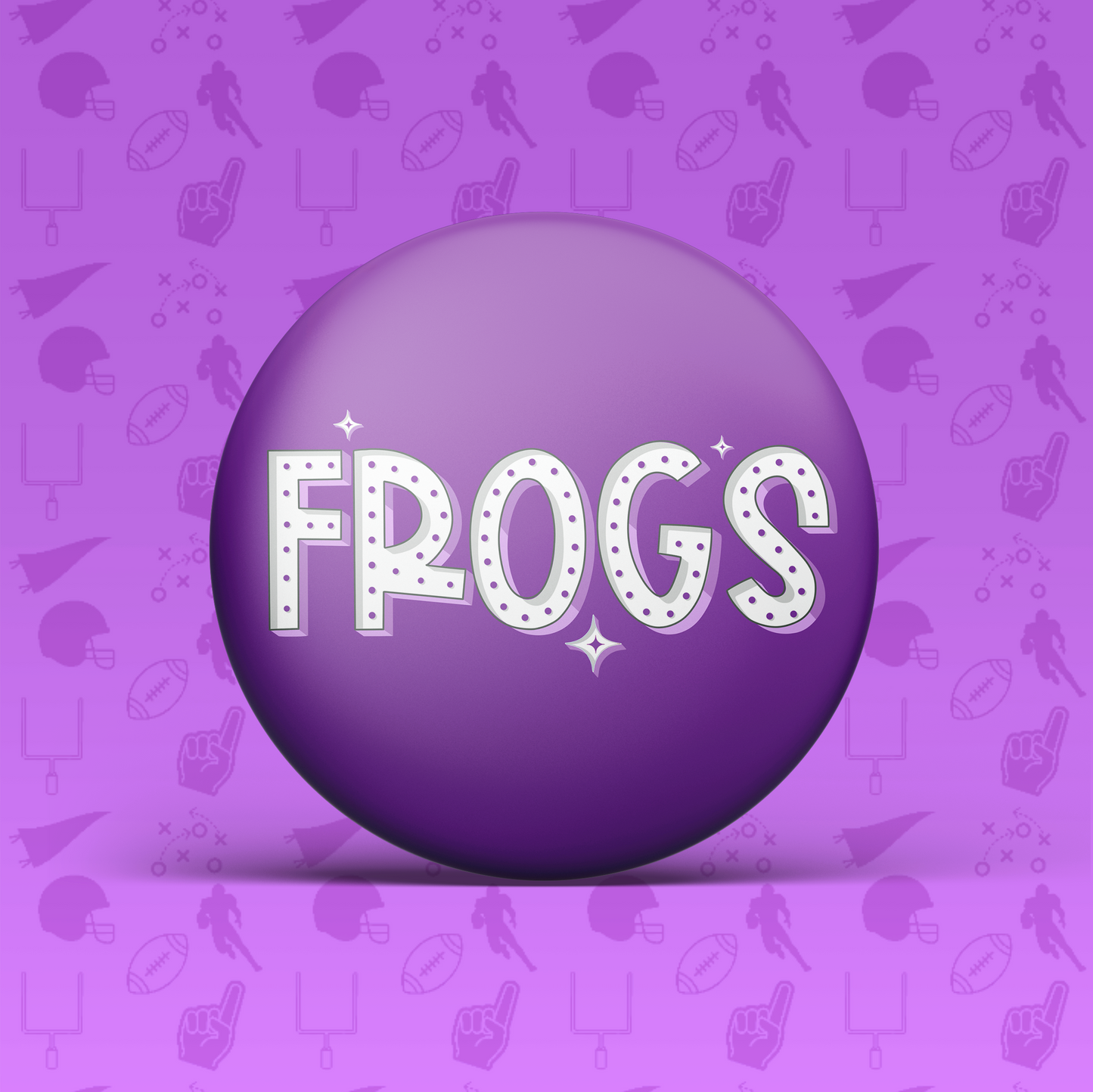 Frogs Retro Button