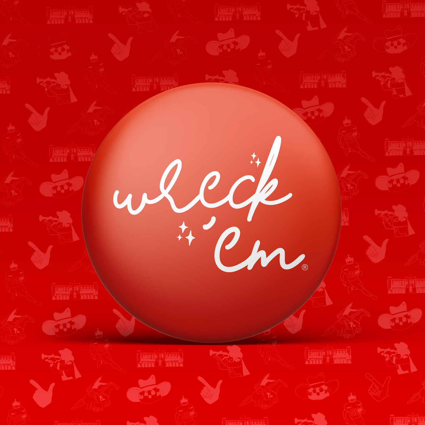 Wreck 'Em Sparkle Button