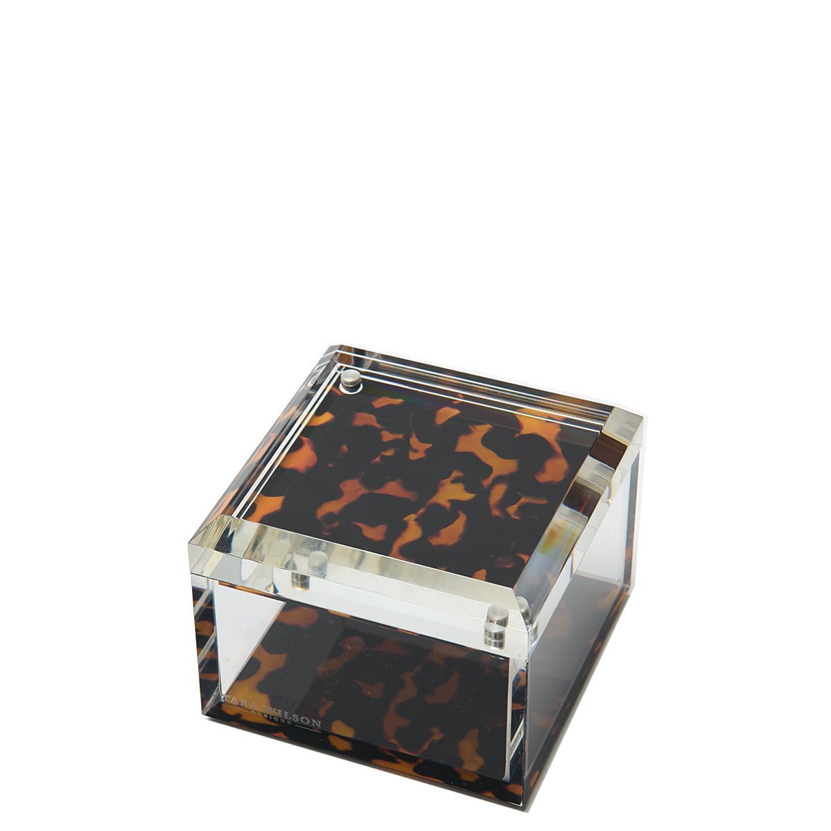 Tortoise Acrylic 4" x 4" Photo Box