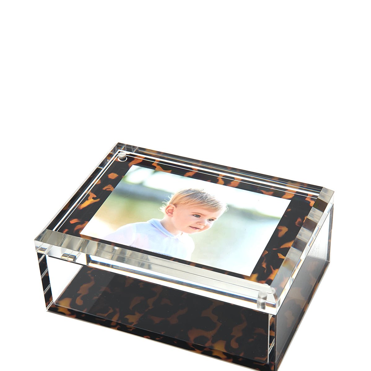 Tortoise Acrylic 5" x 7" Photo Box