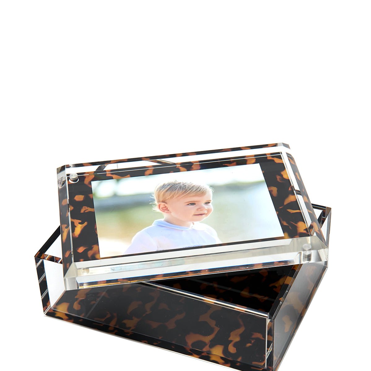 Tortoise Acrylic 5" x 7" Photo Box