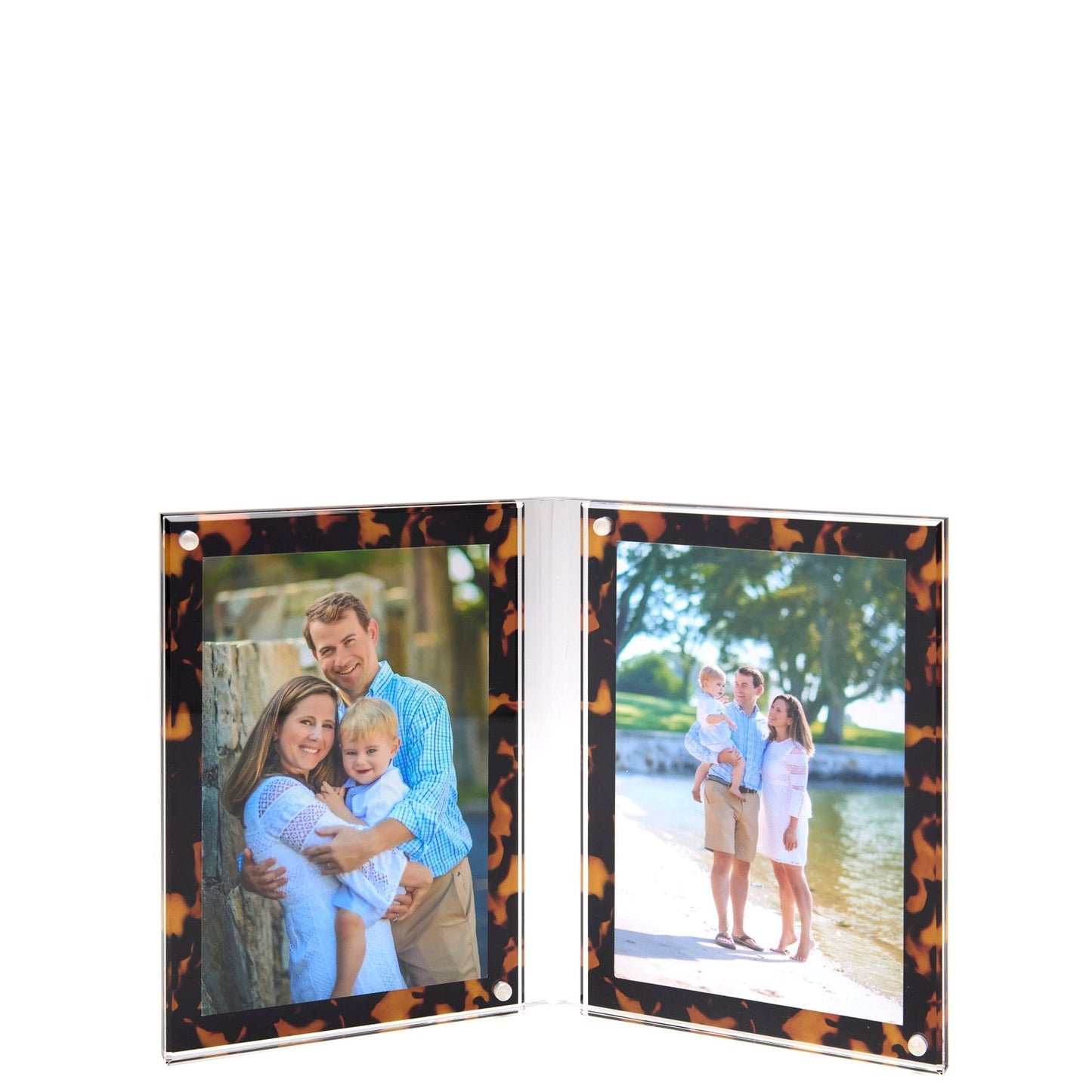 Tortoise Acrylic Large Double Bevel Frame