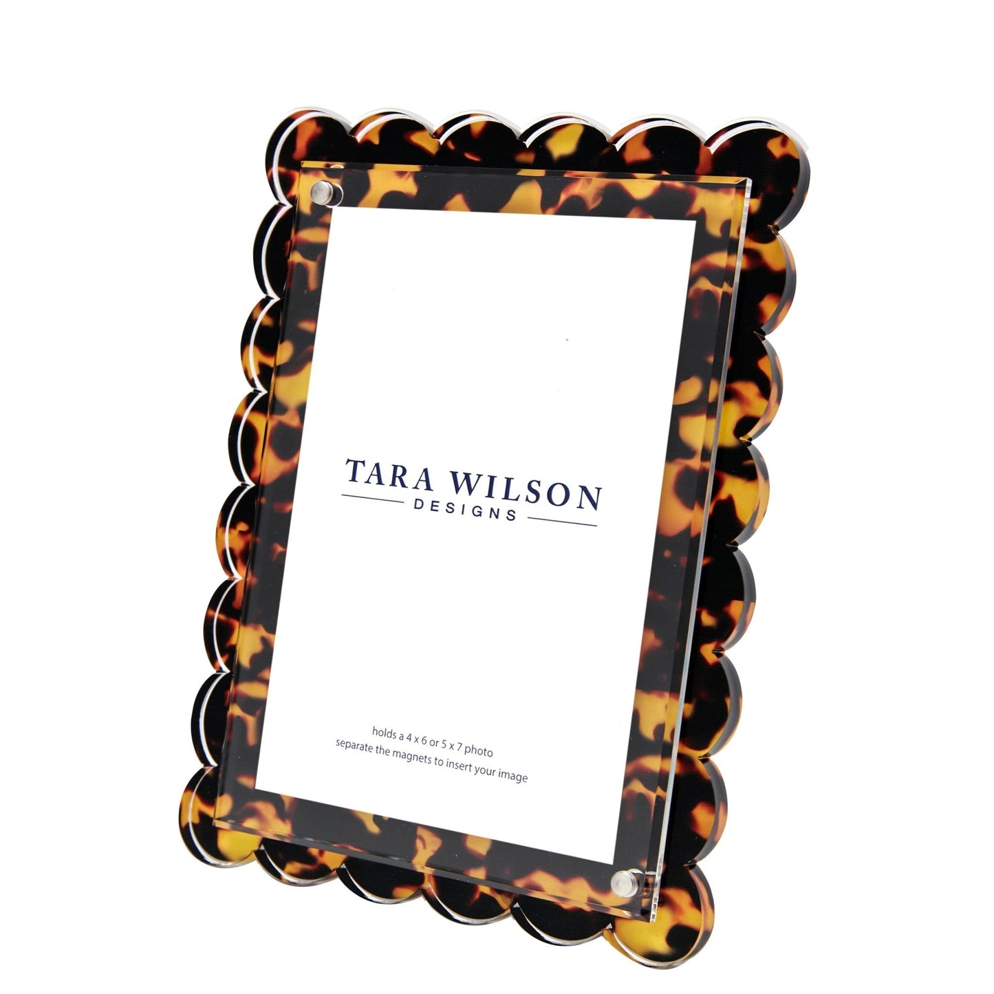 Tortoise Acrylic Scallop Frame