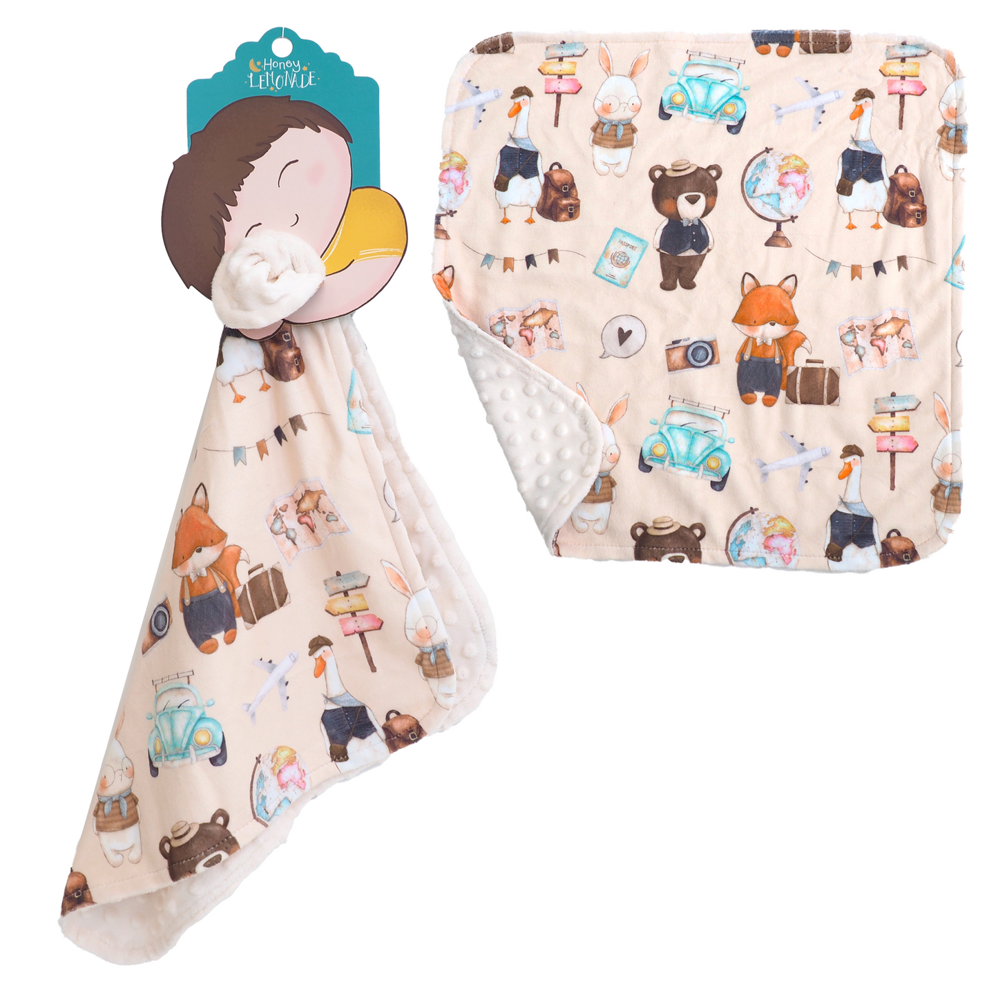 Mini Minky Blanket World Explorer