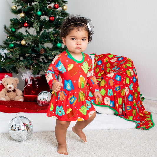 Ugly Sweater Party Bodysuit Dress