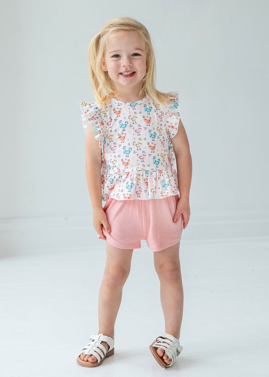 CHEERFUL CHICKS 2PC SET