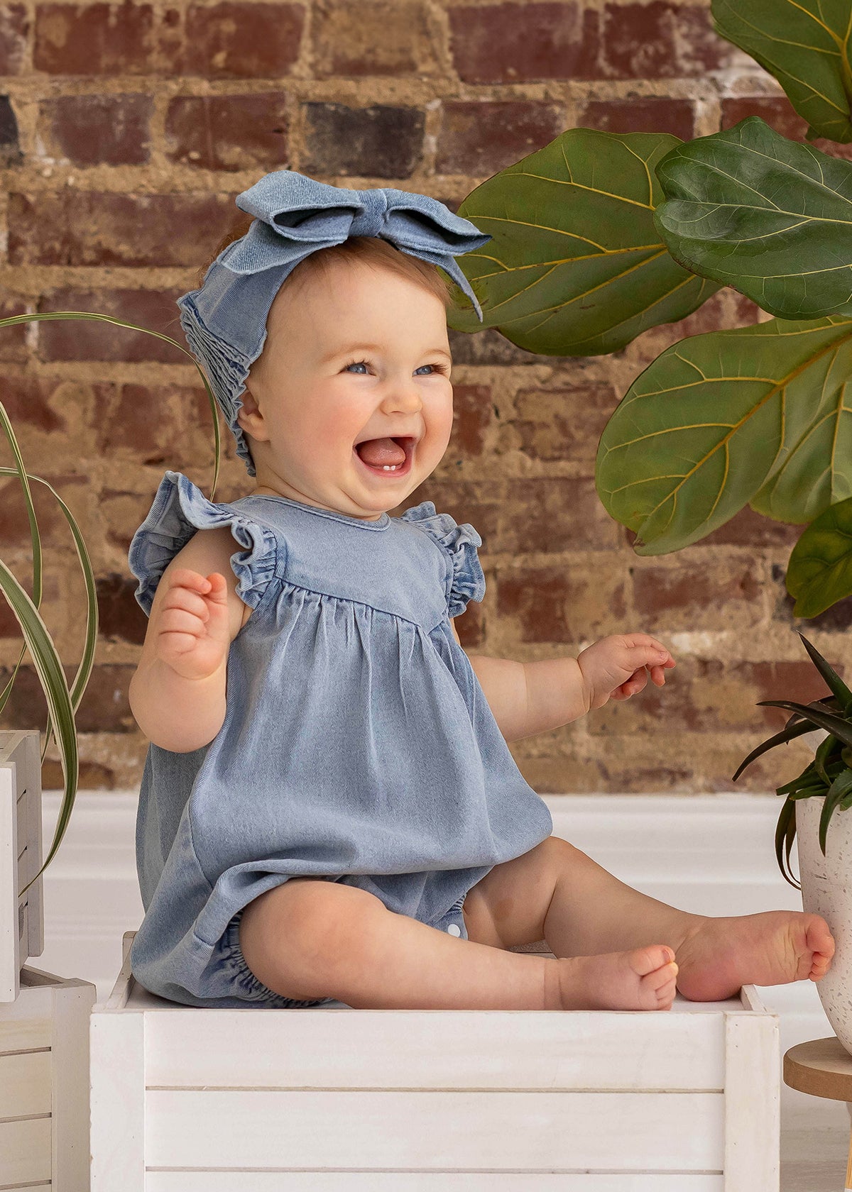 SUNSET FIELDS ROMPER & HAIR ACCESSORY SET