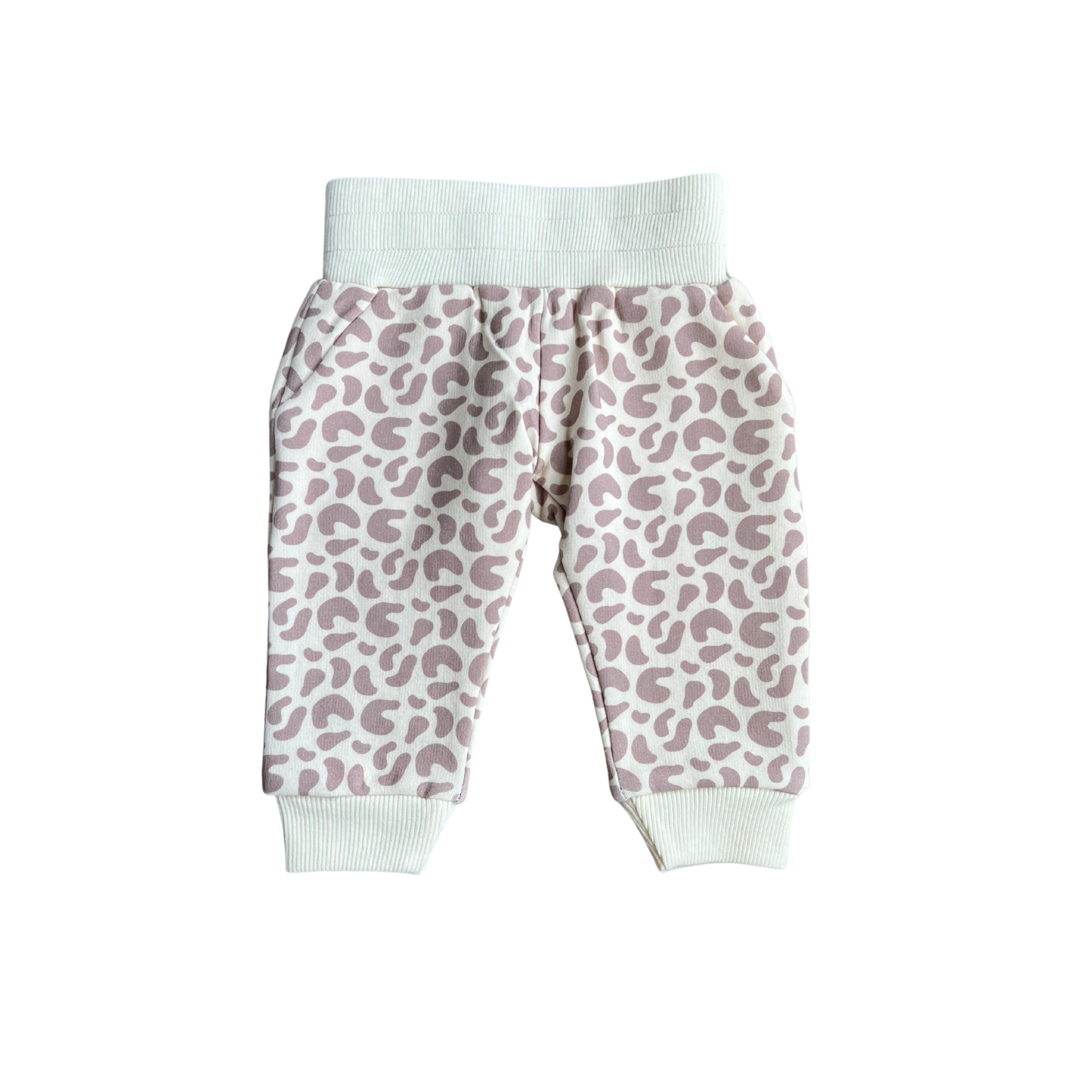 FLEECE SWEATPANTS-LILAC LEOPARD