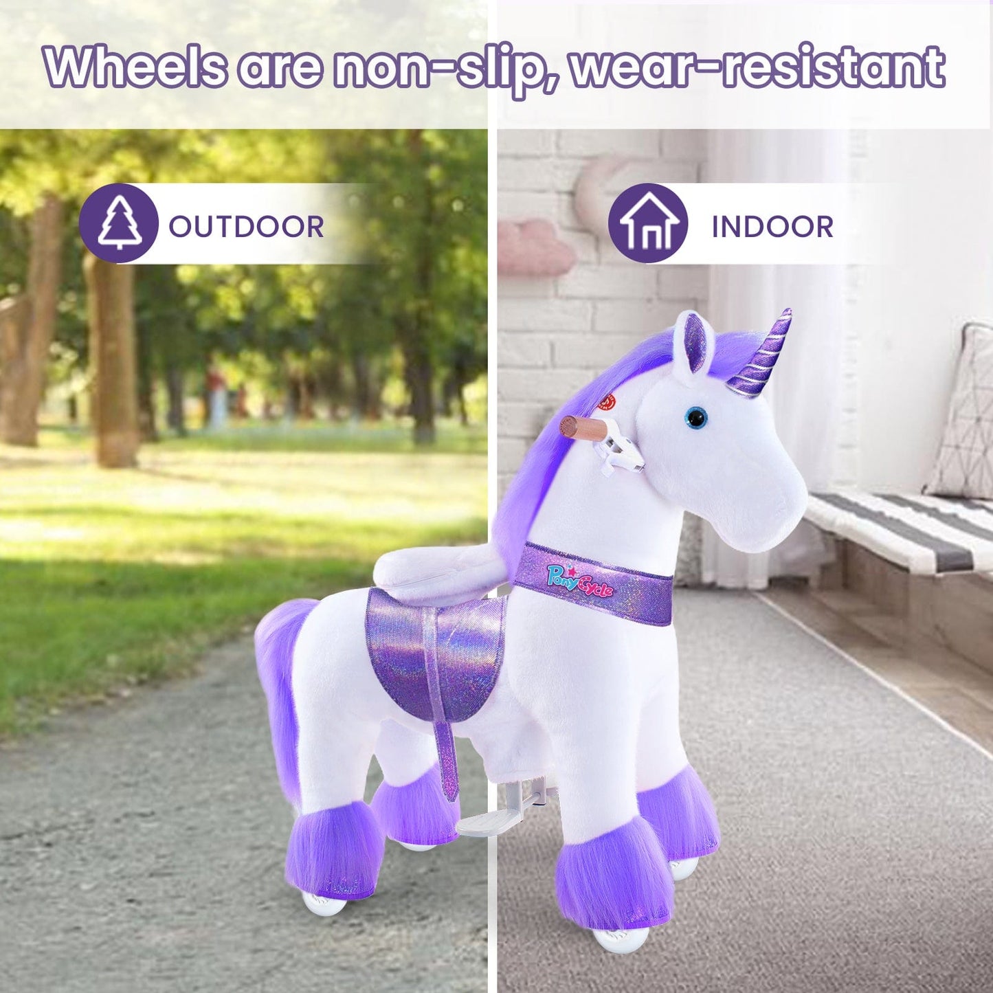 Model U® Ride-On Unicorn Age 4-7 Purple