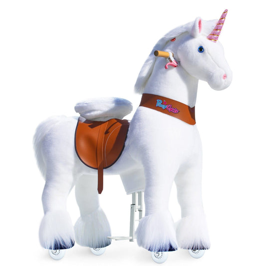 PonyCycle® Unicorn Large Riding Unicorn White