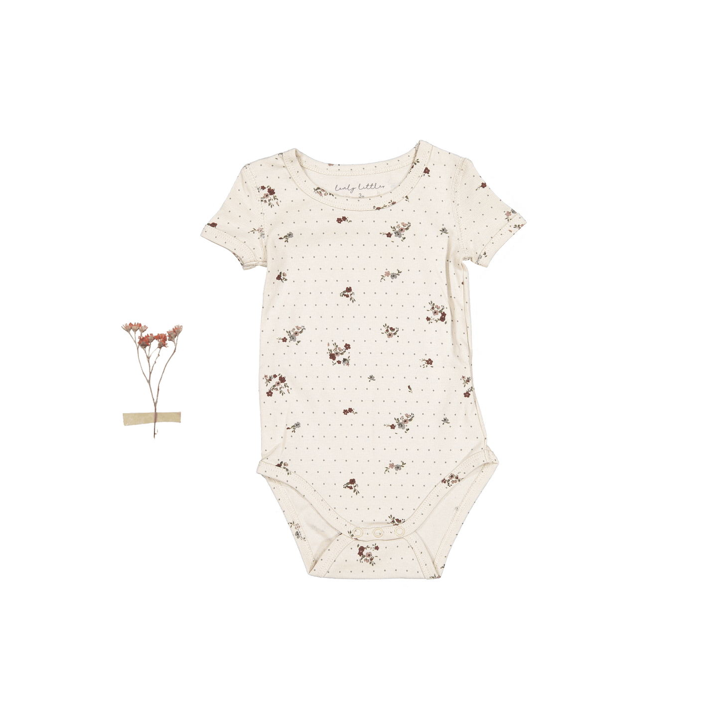 The Printed Short Sleeve Onesie - Vintage Floral