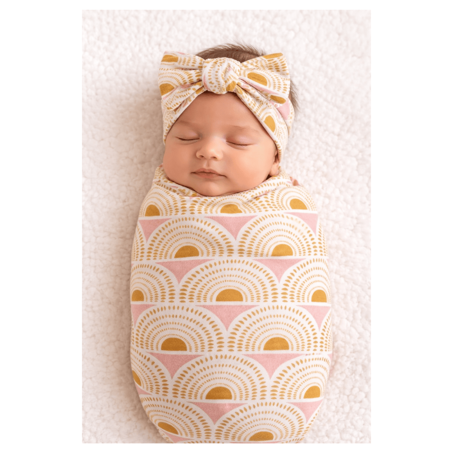Vintage Sunshine Bamboo Baby Stretch Swaddle Blanket