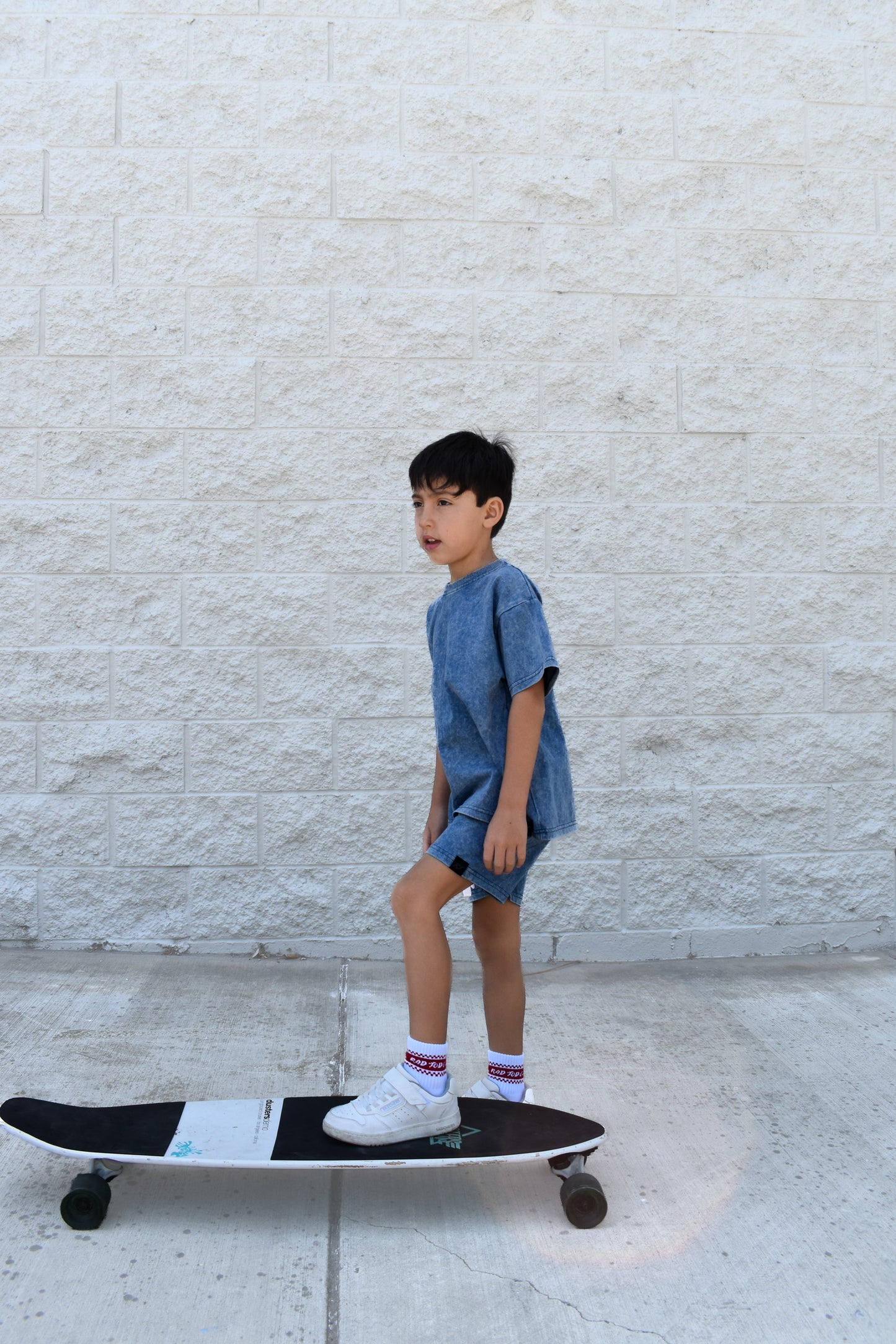 STONE WASH TEE - VINTAGE BLUE