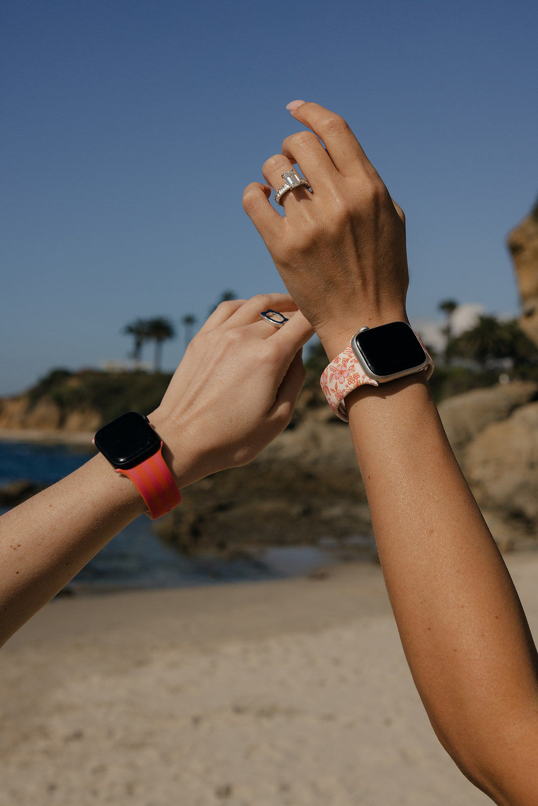 Pink Posy Watch Band