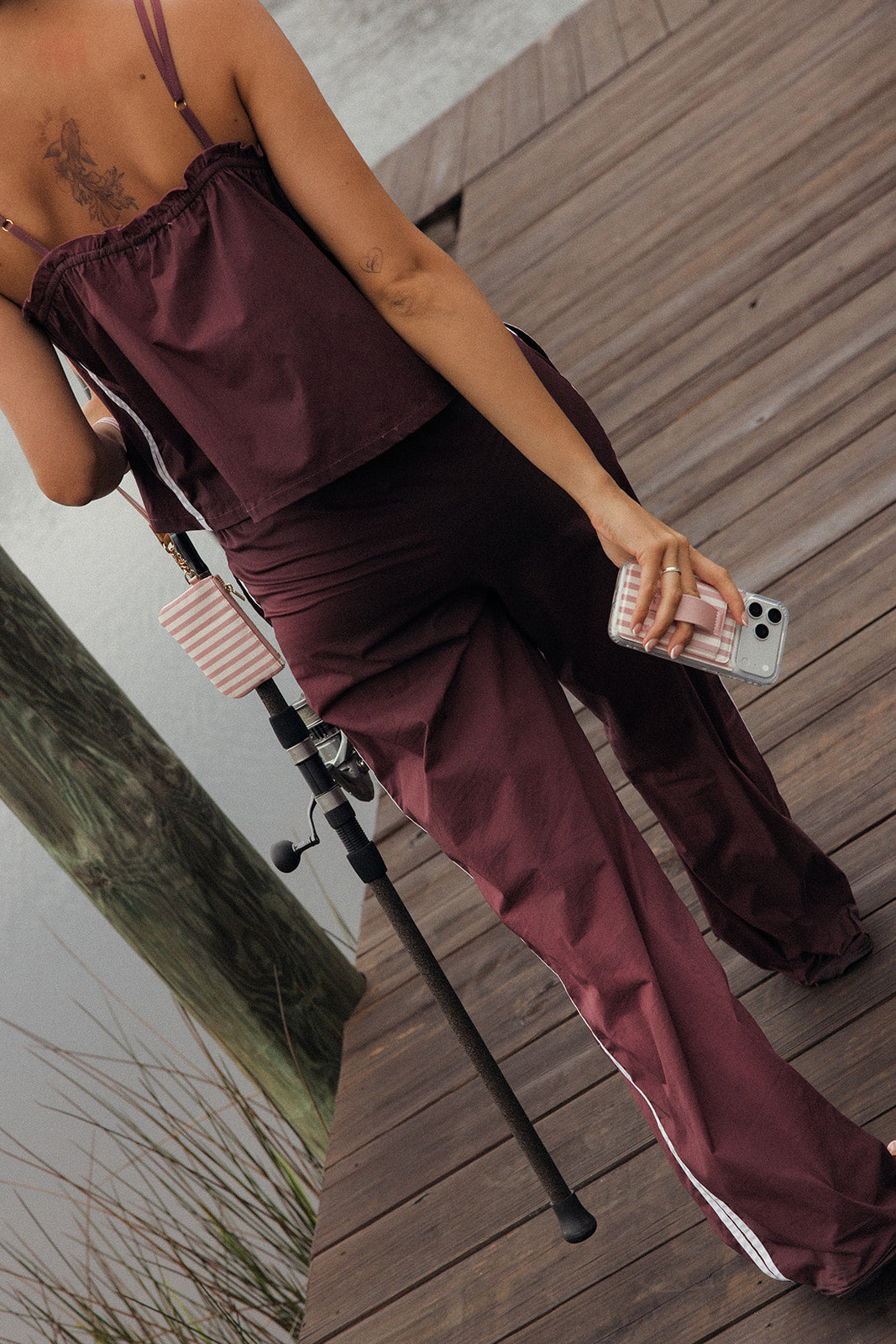 Pink Cabana Wrist Lanyard