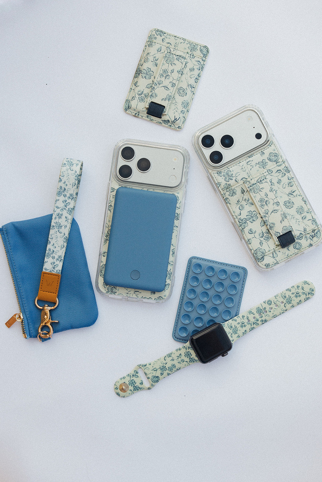 Coastal Blue Zipper Pouch