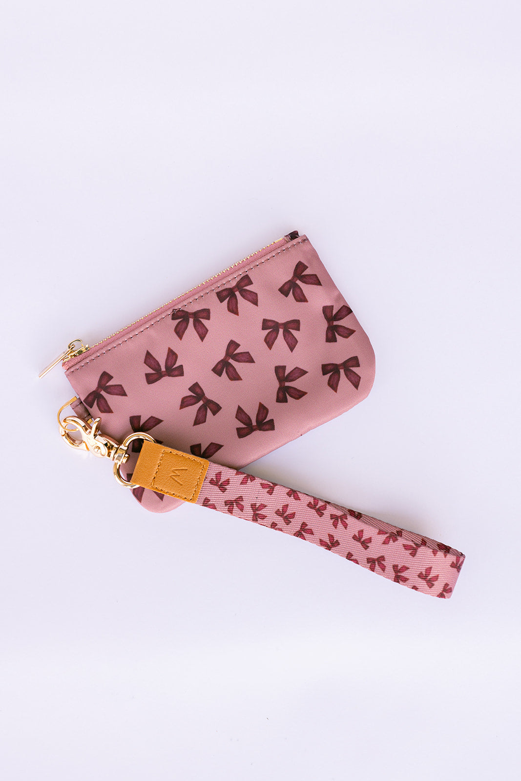 Bordeaux Bows Zipper Pouch