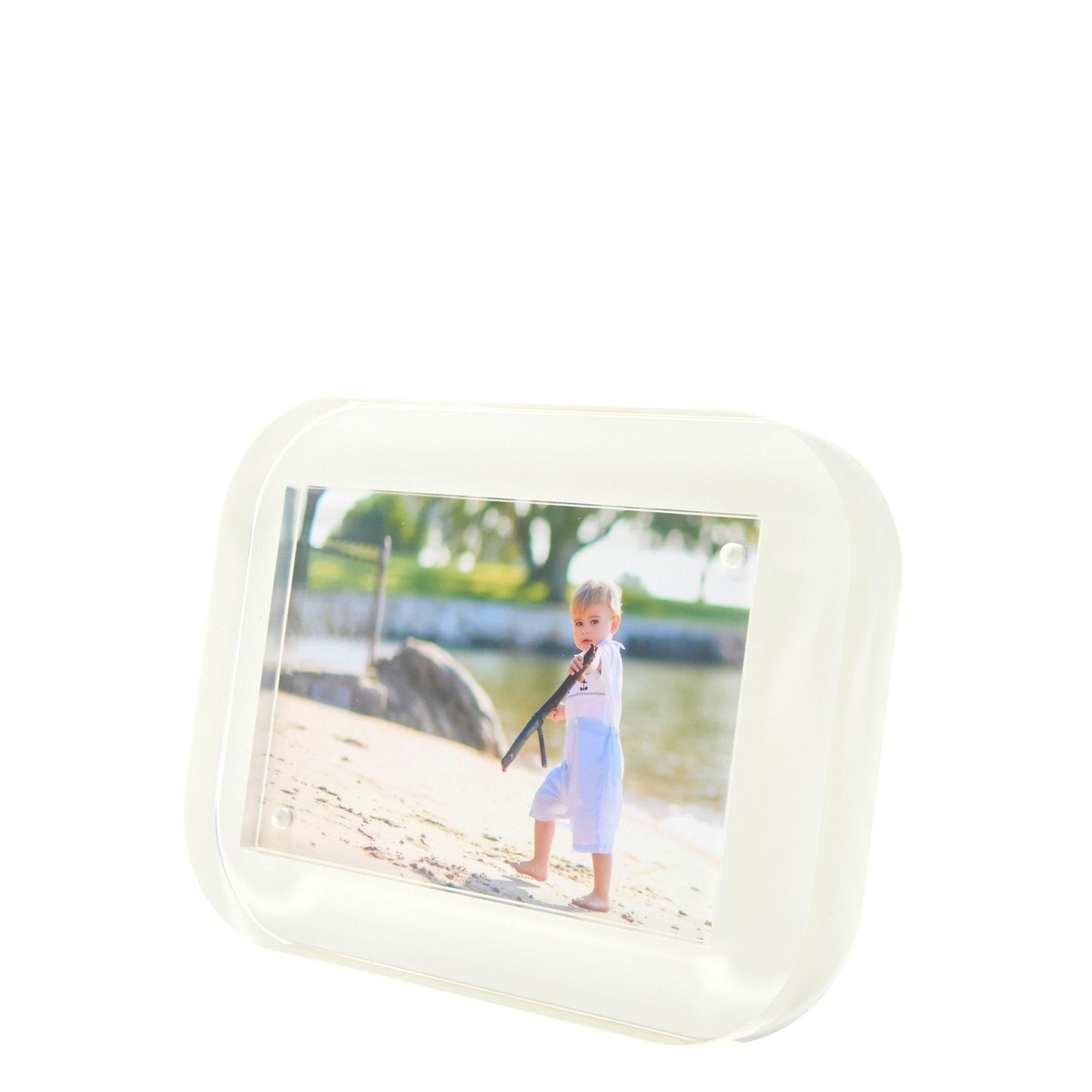 White Acrylic 4" x 6" Pop Frame