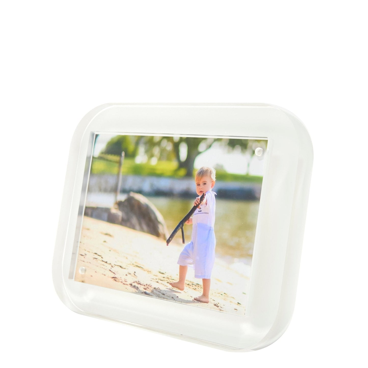 White Acrylic 5" x 7" Pop Frame