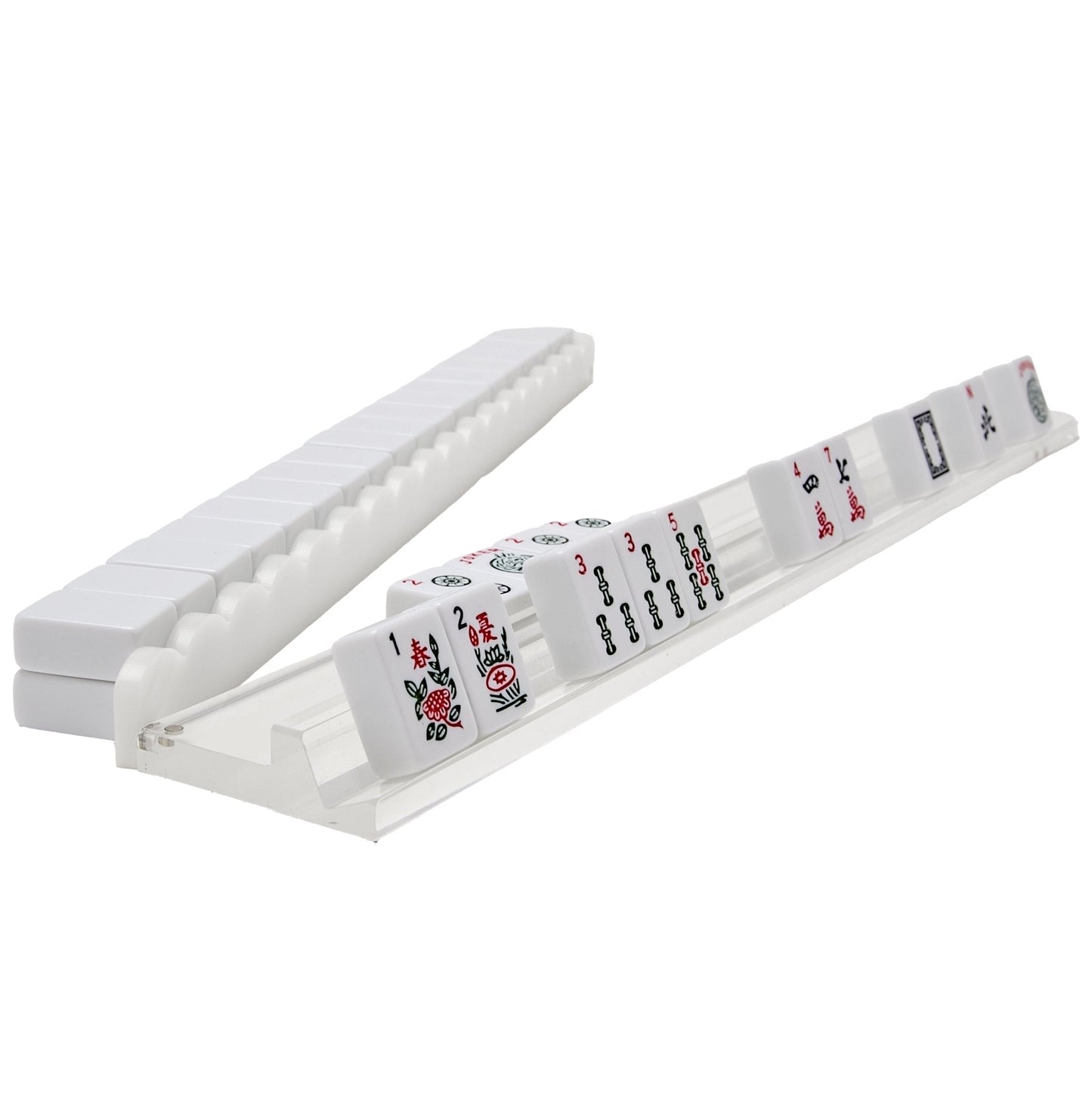 White Acrylic Mahjong Racks