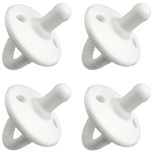 Pacifiers in White, 4 Pack