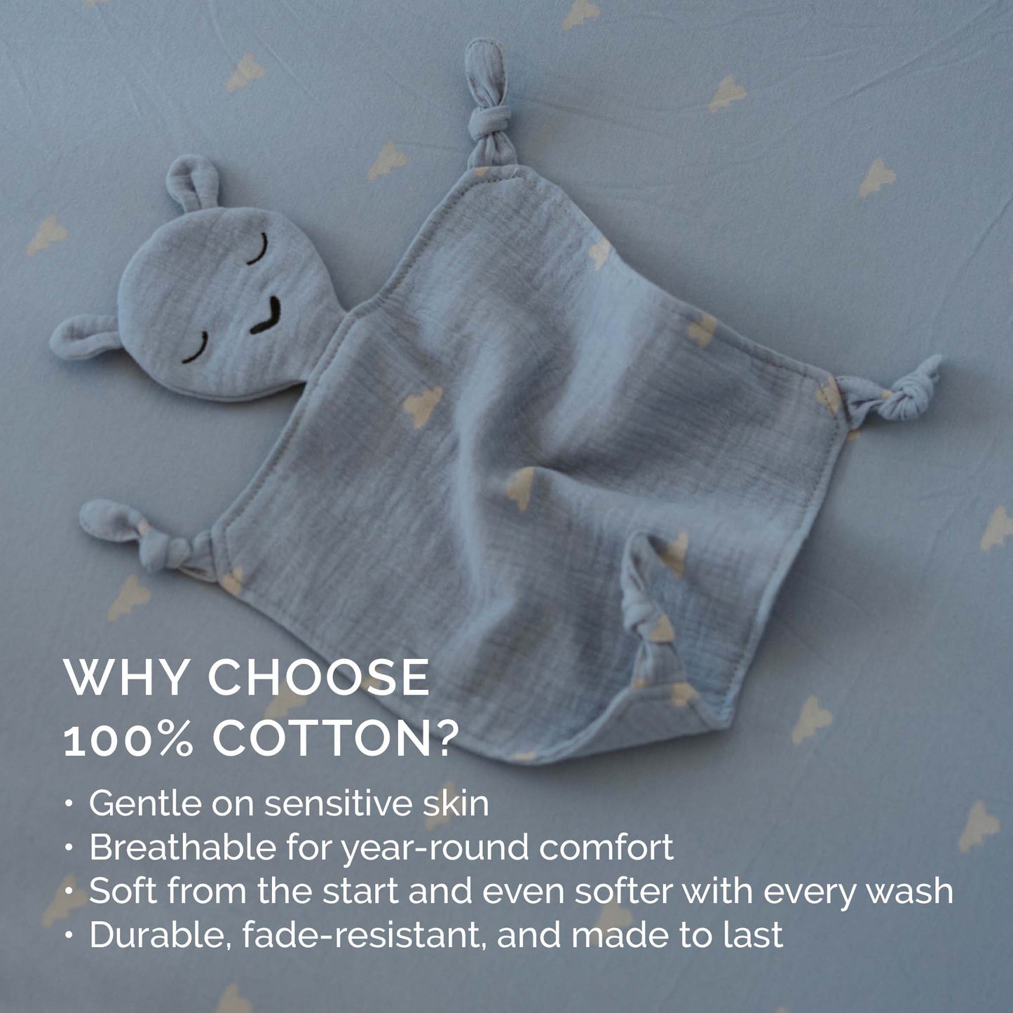 100% Muslin Lovey - Windy