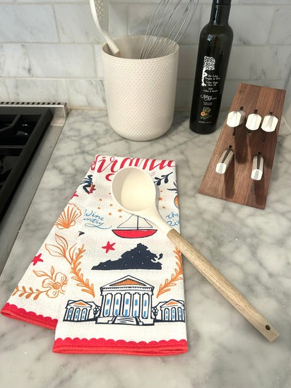 Virginia Love Double-Sided Tea Towel