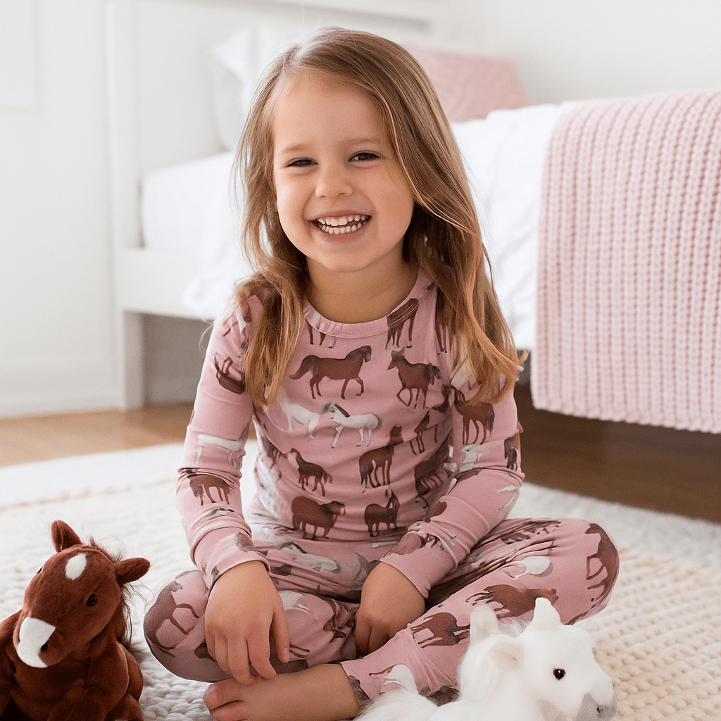 Wild Horses Big Kid Pajama Set