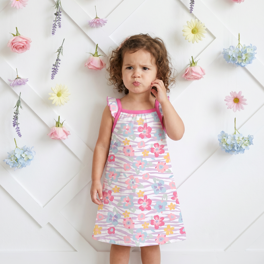 Wildflower Wishes Flutter Sleeve Dress