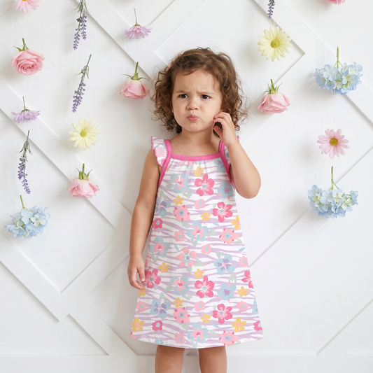 Wildflower Wishes Flutter Sleeve Dress