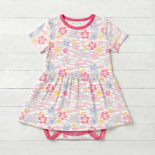 Wildflower Wishes S/S Bodysuit Dress