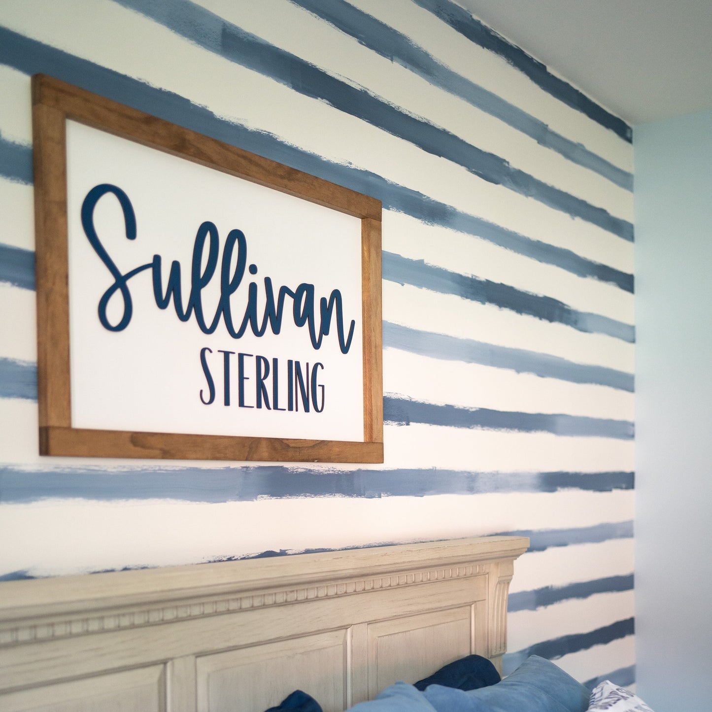 Custom Wooden Name Sign Rectangle