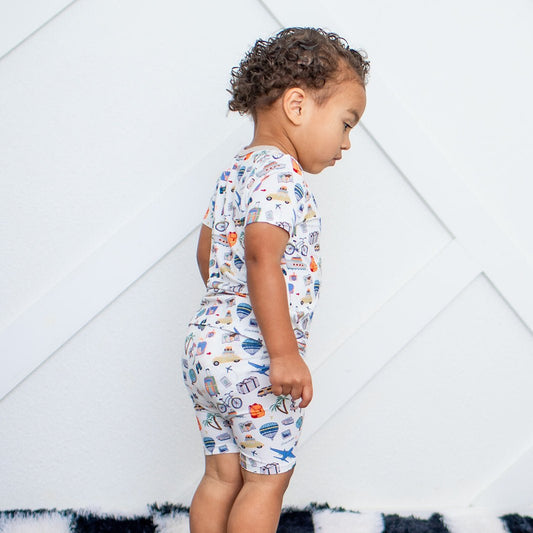 World Traveler Shorts PJs