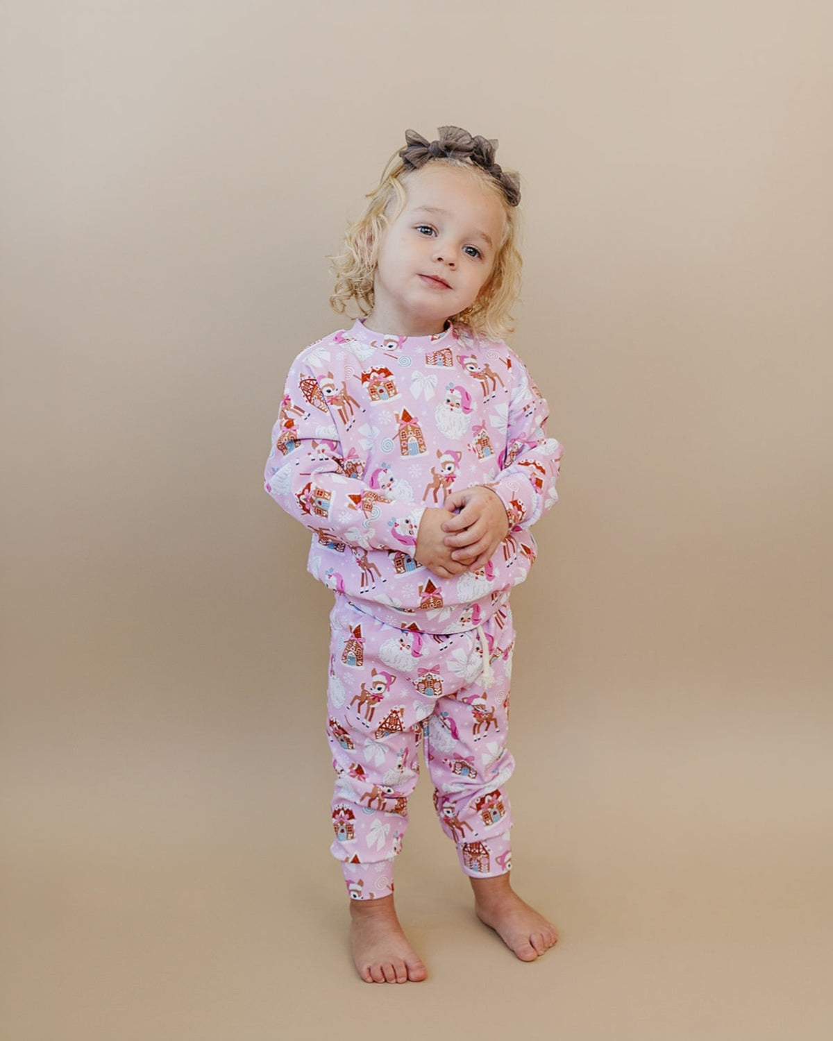 Jogger Set | Pink Christmas