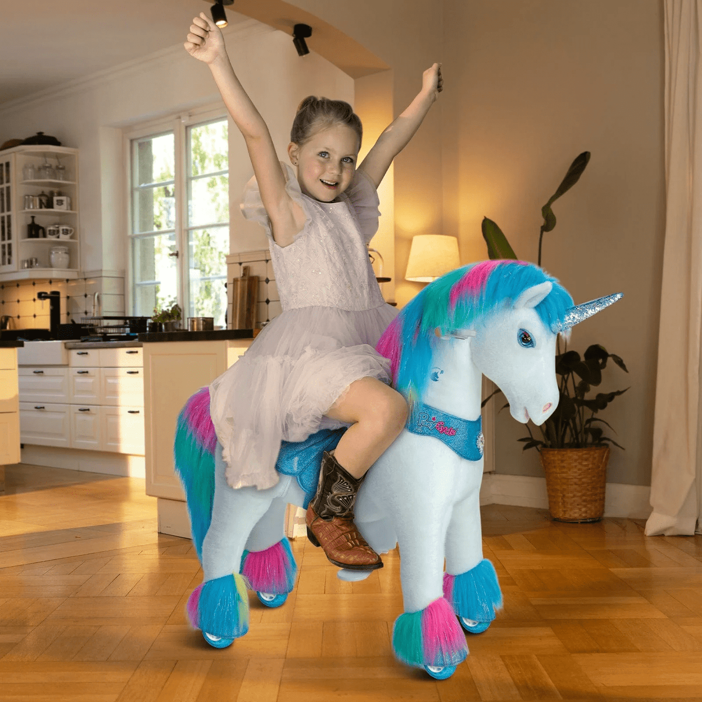 Model Y® Unicorn Ride-On Toy Age 3–4 – Rainbow
