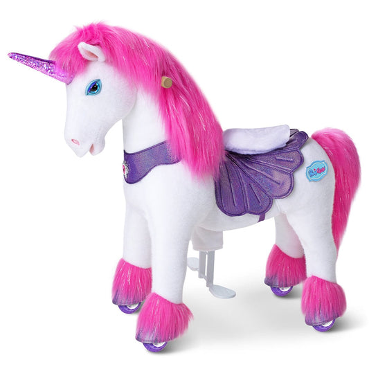 Model Y® Pink/Purple Unicorn Rideable Toy for Age 4-7