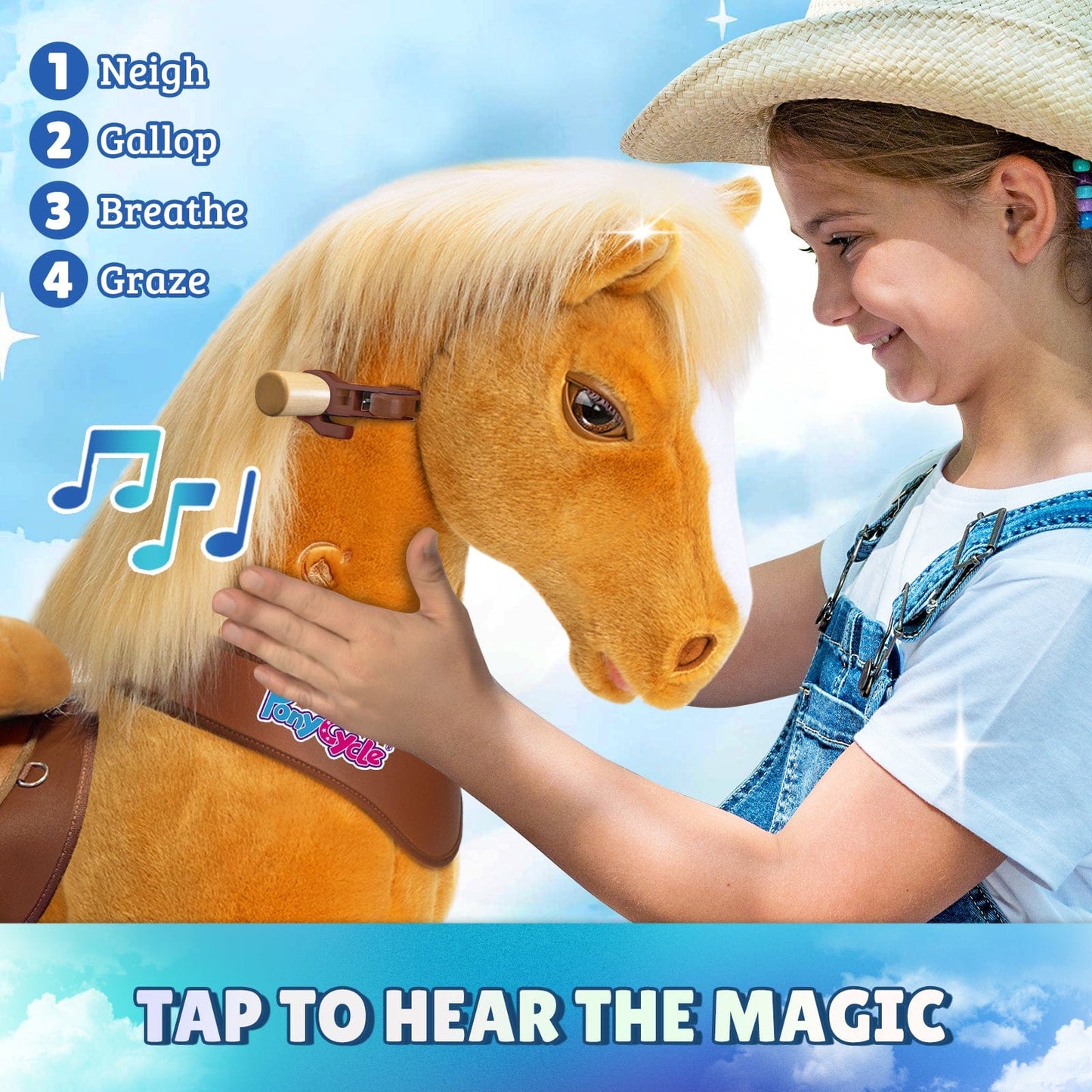 Model Y® Horse Ride-On Toy Age 3–4 – Light Brown